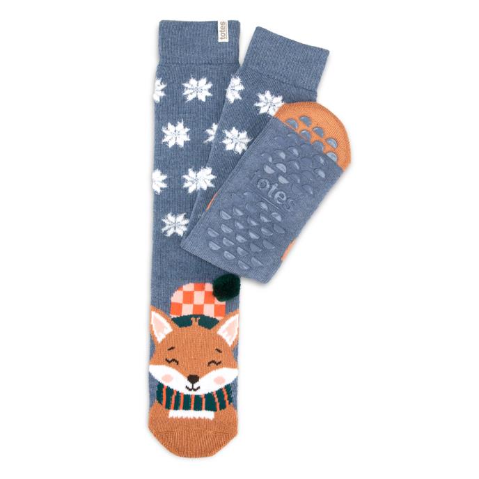 totes toasties® Ladies Single Original Slipper Socks Fox Extra Image 2